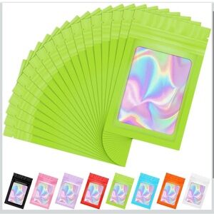 Pack of 25 Green Resealable Bags